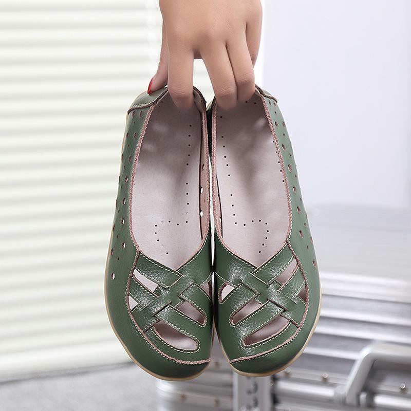 Women Flats Shoes Slip On Shoes For Women Fashion Women's Moccasins Flat Genuine Leather Women Shoes Casual Female Zapatos Mujer