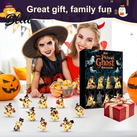 Halloween Window Decorations Box Set Days Patchwork 2026 24 Advent Calendar Ghost Countdown October Flat