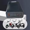 Fast Speed USB And Type C 3 Port Charger For 36V 48V 60V 72V 84V Electric Bicycles With Overloads Protections