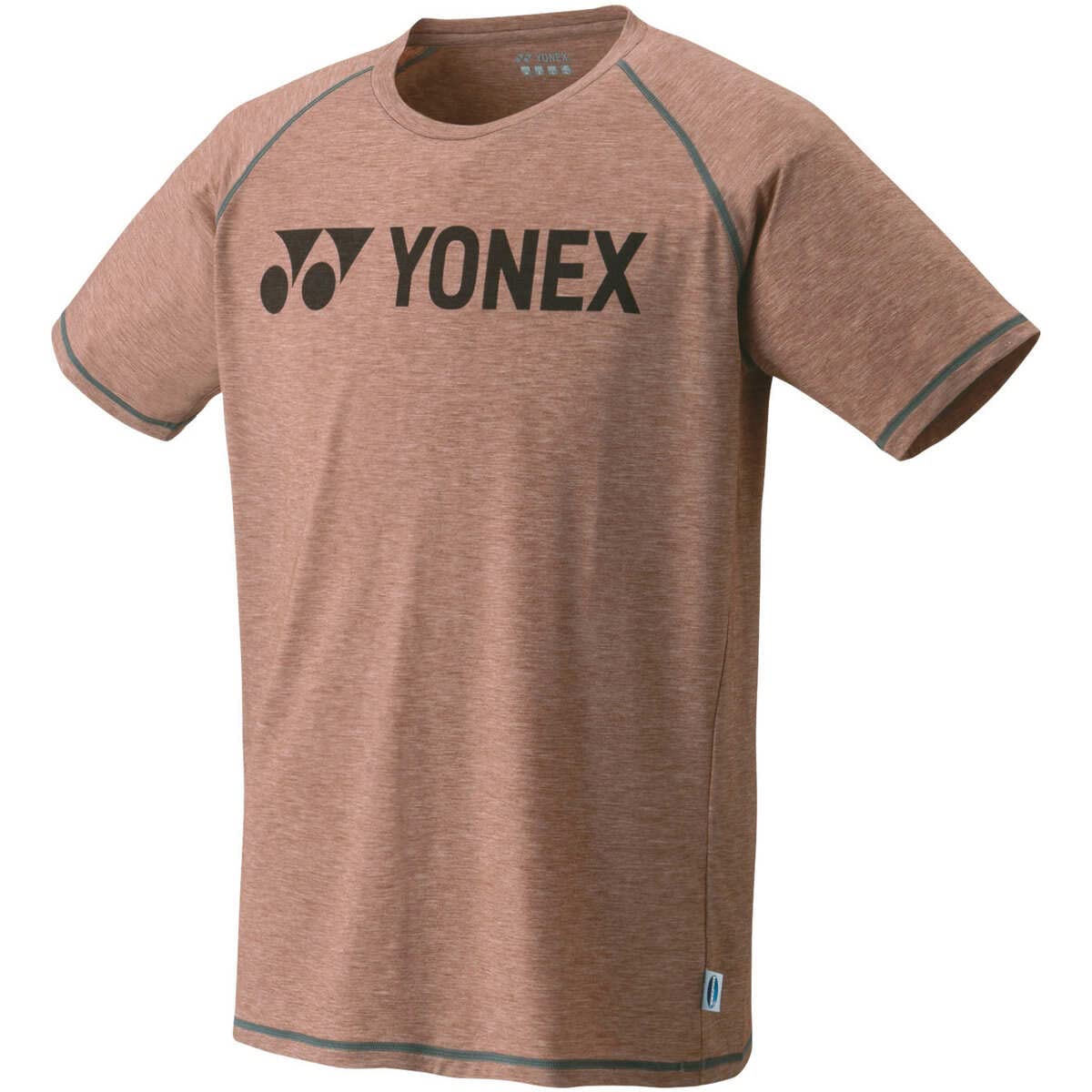 

Yonex Short Sleeve Dark Brown Size L T-Shirt (Fit Style), (040),