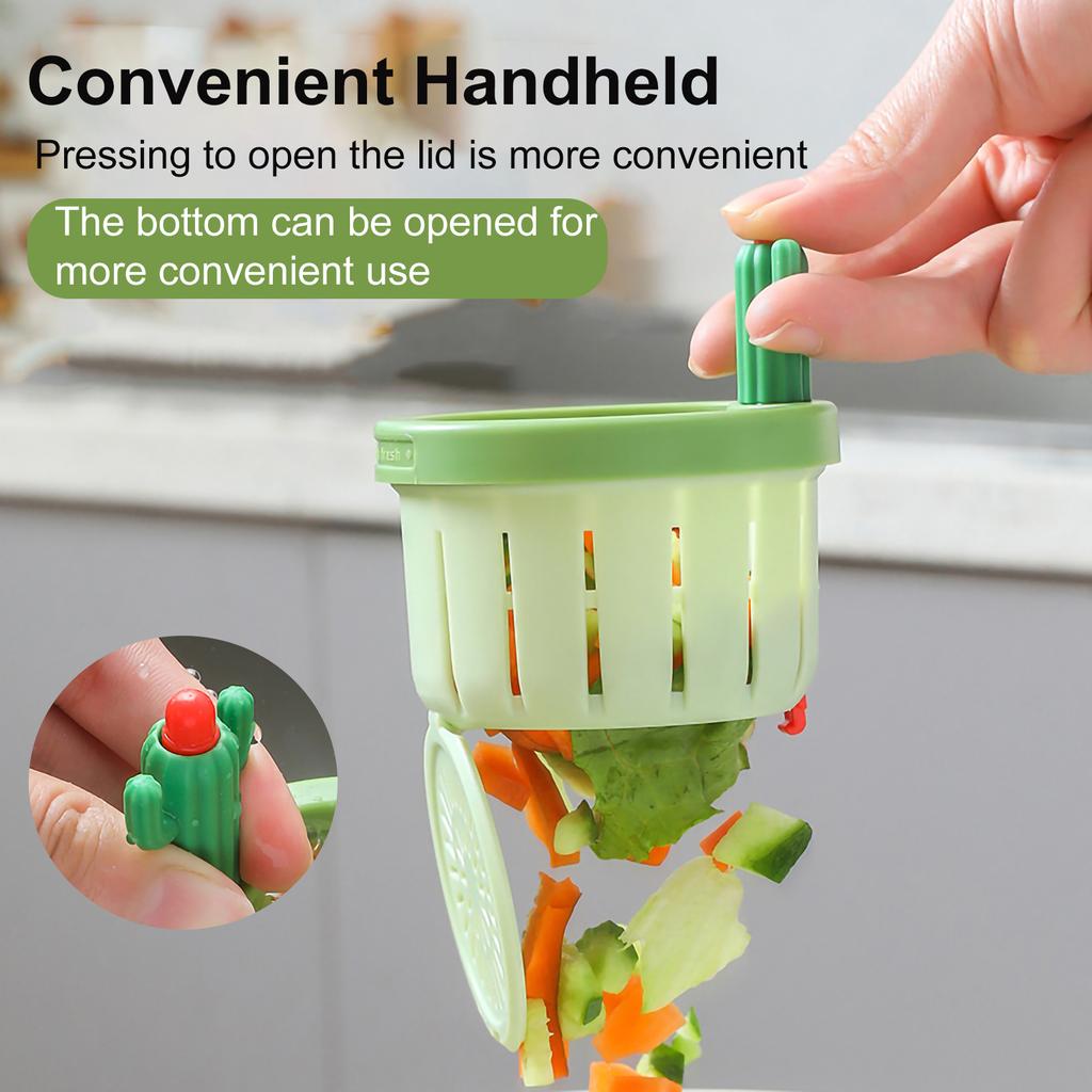 Kitchen Sink Strainer Automatic Drain Basket  Sink Strainer Garbage Filter Shelf Strainer Cartoon Cactus DesignMultifunctional