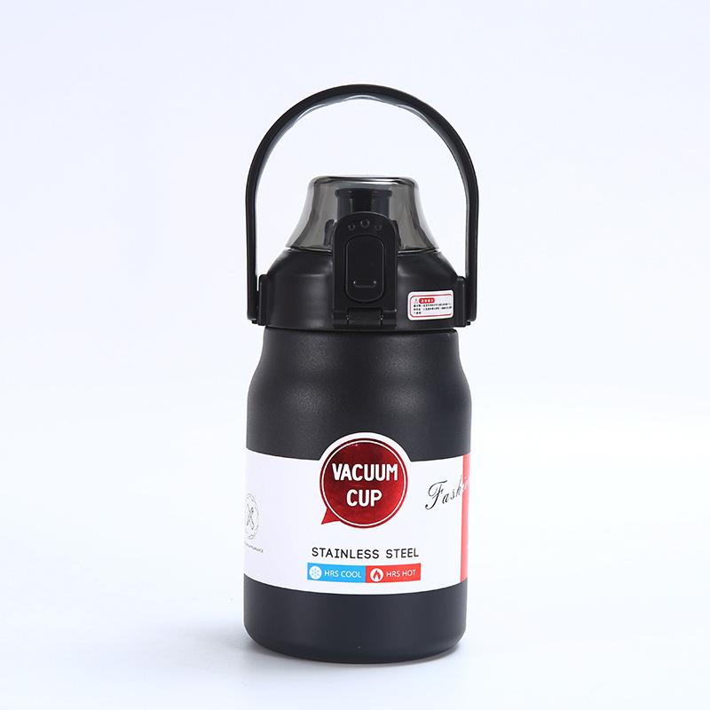Steel Thermos Cup Outdoor Big Cap Sports Kettle Portable Portable Spring Straw Cup Durable Durable Useful Useful