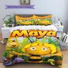 La Abeja Maya Pattern Bedding,Quilt Set Quilt Cover Pillowcase Home Birthday Gift(1 * duvet cover + 2 * pillowcase, without core)