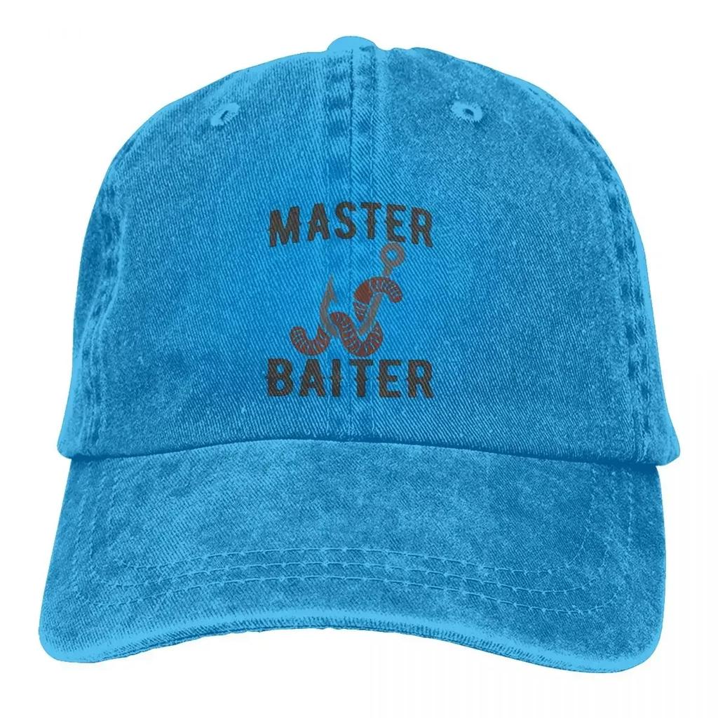 Master Baiter Funny Fisherman Classic Baseball Caps Peaked Cap Sun Shade Hats for Men Women