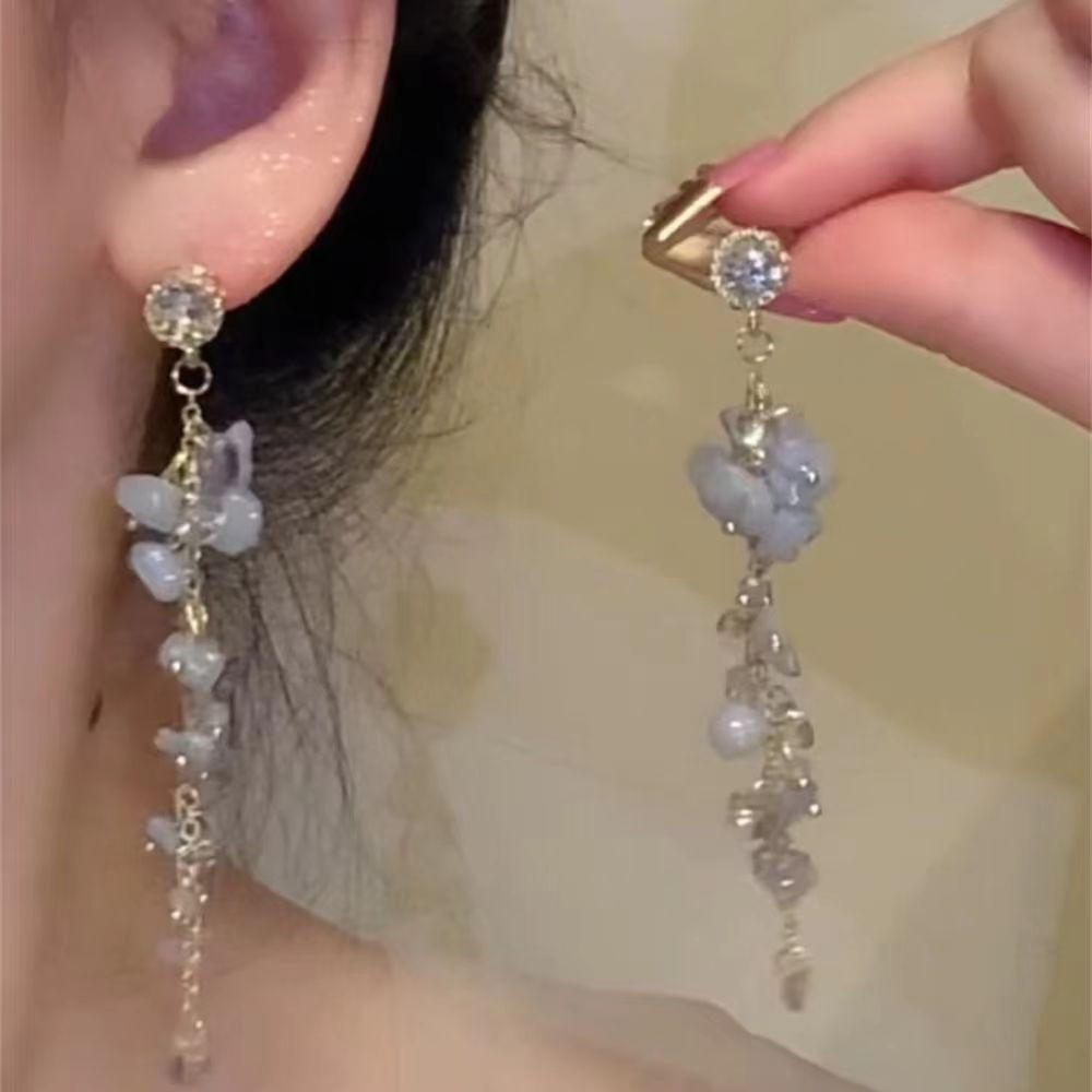 Spring Garden ~ Butterfly dusk øredobber, kvinnelige skog søte blomst lange øredobber, super fe temperament utsøkte øredobber