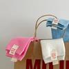 Internet Celebrity She Cloth Label Double Needle Socks Medium Socks Solid Color Stacked Socks