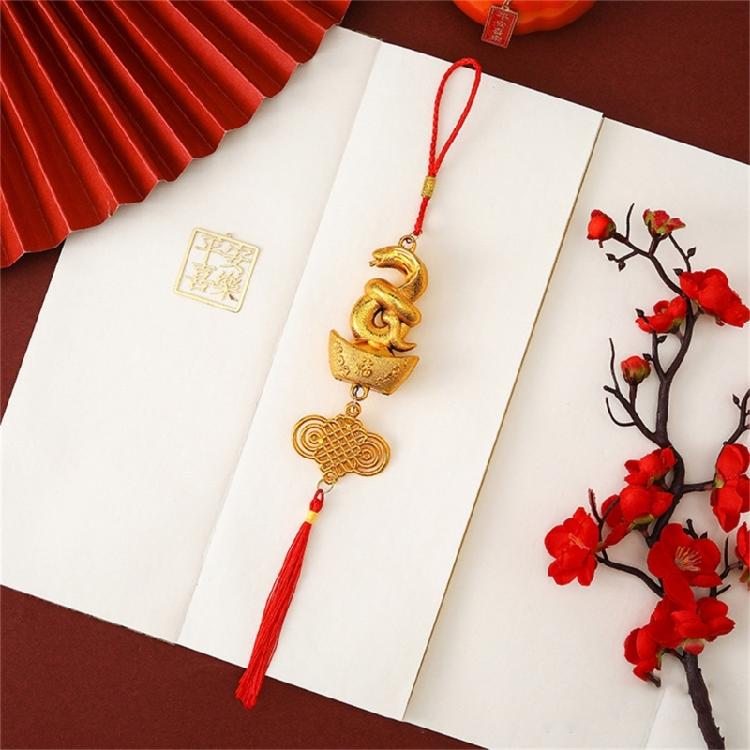 2025 Years of The Snake Pendant Snake Lucky Charm Decorative for Chinese New Years Prosperitys and Elegant Decoration
