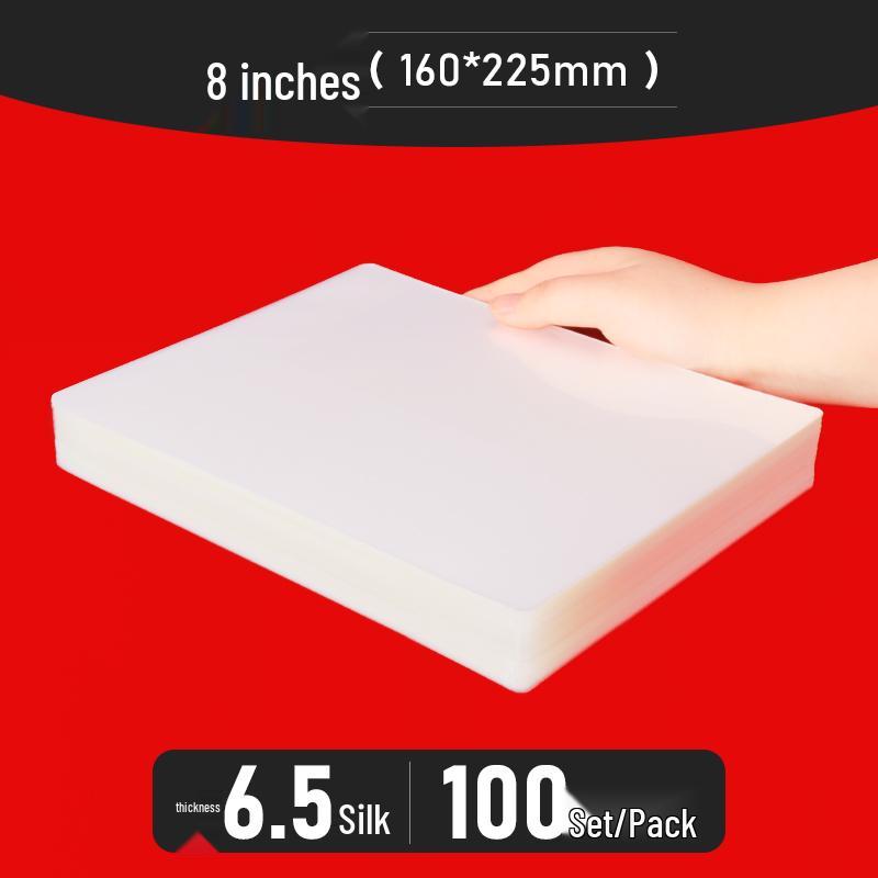 Bolsas para Plastificação A4 - Tamanhos de 3" a 10", Espessadas para Fotos e Identificações