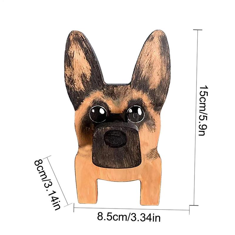 Animal Glasses Stand Holder Creative Puppy Dog Pet Shape Glasses Rack For Christmas Gift Wooden Home Office Desk Decor