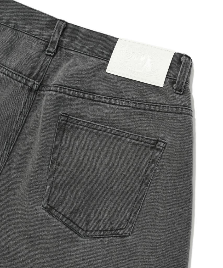 SAINTPAIN Sp Wide Bio-Washed Denim Pants - Grey Blue