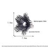 S925 Sterling Silver Vintage Thai Five-Petal Flower Pendant DIY Beaded Bracelet Accessory.