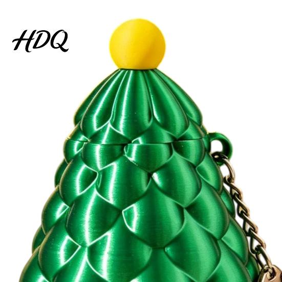 3D Printed Retractable Longsword Christmas Tree Toy Xmas Stress Relief Festive Keychain Keychain Holiday Mini Fidget Toy for Backpack Charm