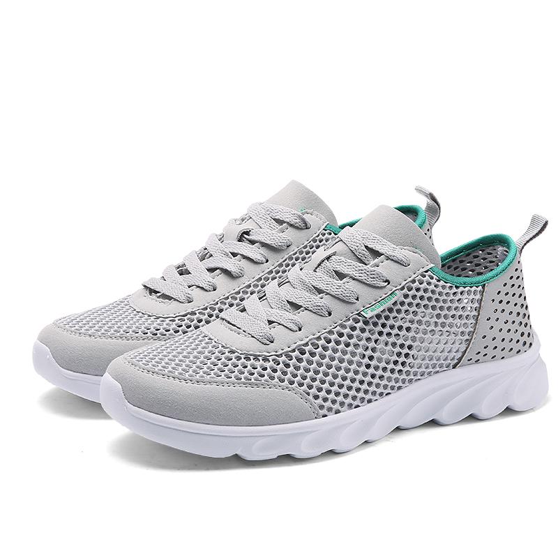Hot Selling Summer Mesh Breathable Sports Shoes Simple and Versatile Solid Color Casual Shoes Outdoor Odor Proof Running Shoes