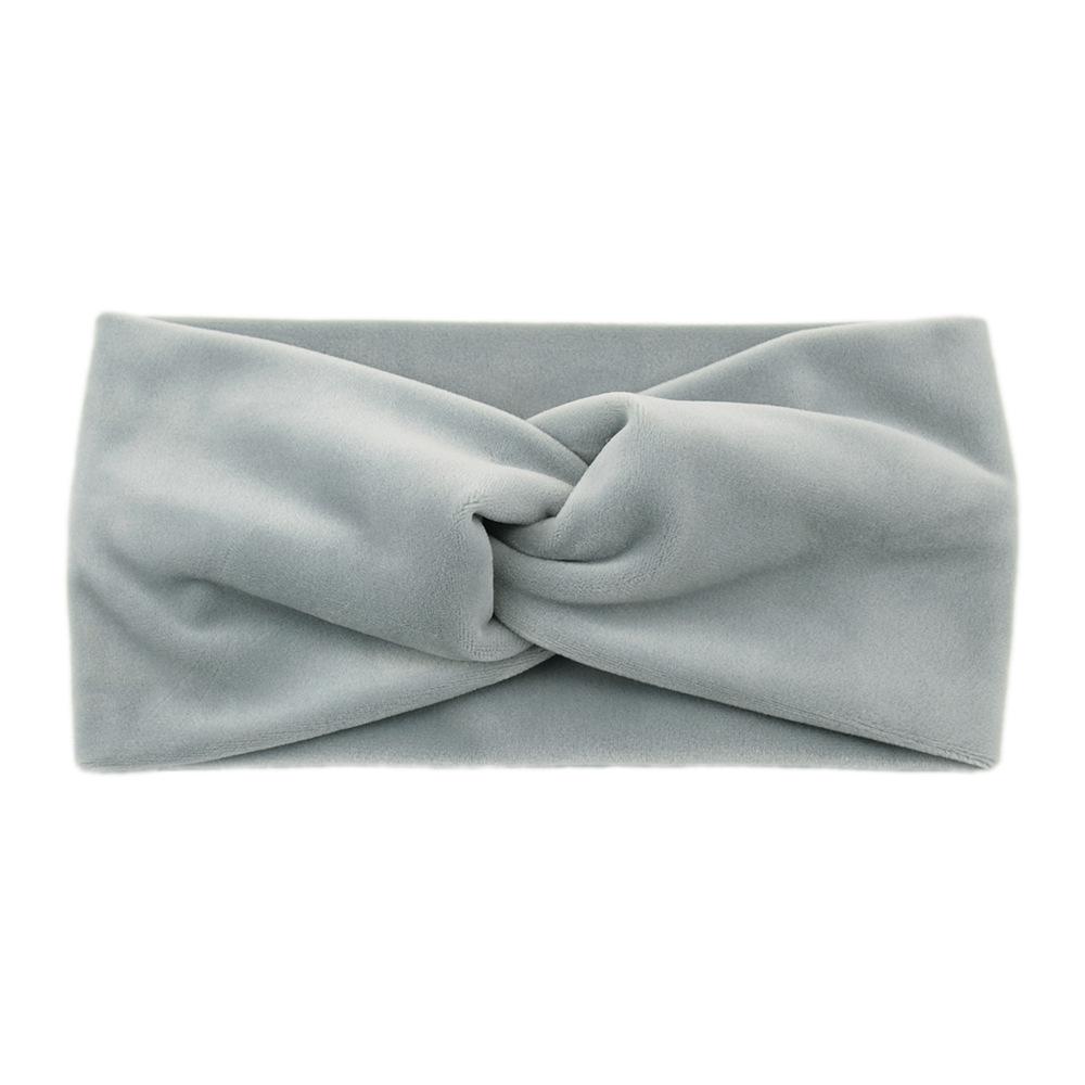 New Winter Simple Cross Headband For Women Handmade Solid Color Elastic Knot Turban Bandage Yoga Hair Accessories