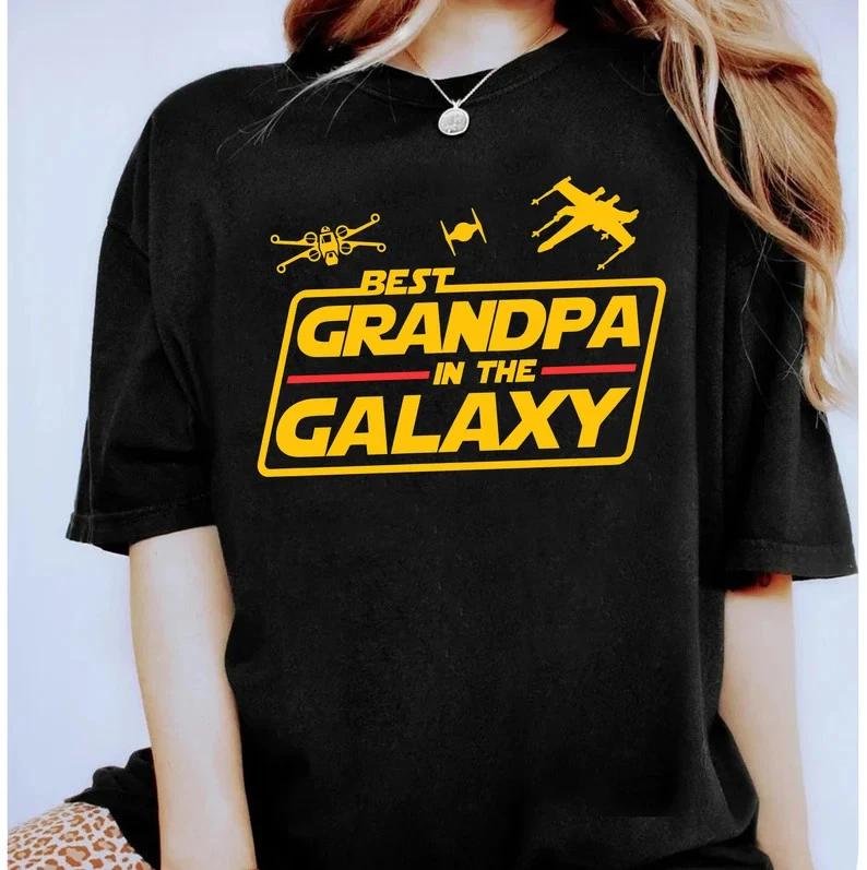 Star Wars Starfighter Best Grandpa In The Galaxy Shirt Best Dad Shirt S