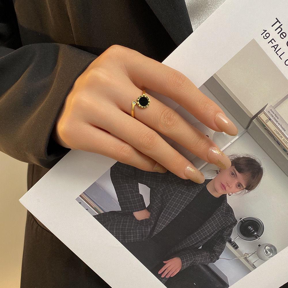 SHEIN Verstellbarer Ring mit römischen Ziffern - Nicht verblassend, Süß, für Frauen und beste Freundin Geschenke