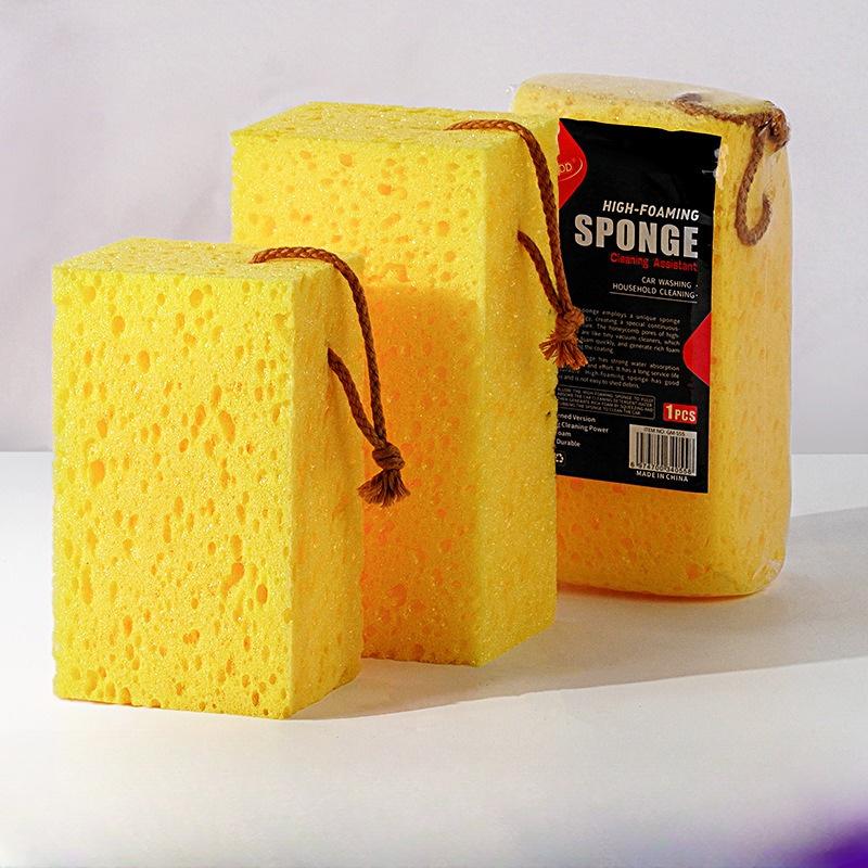 Thickened high foam car wash sponge large honeycomb seaweed sponge block car supplies beauty cleaning decontamination sponge wipe