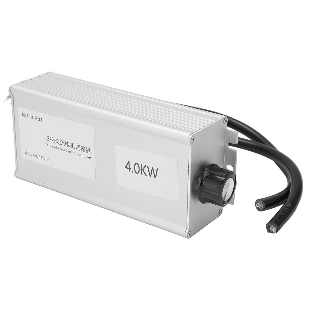AC Motor Controller 3 Phase High Power Fan Stepless Speed Control Switch 380V 4KW