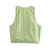 Fashion Style 2024 Summer New Arrival Women's Clothing V Neck Sleeveless Effect Stripes Vest High Waist Pants 2010732