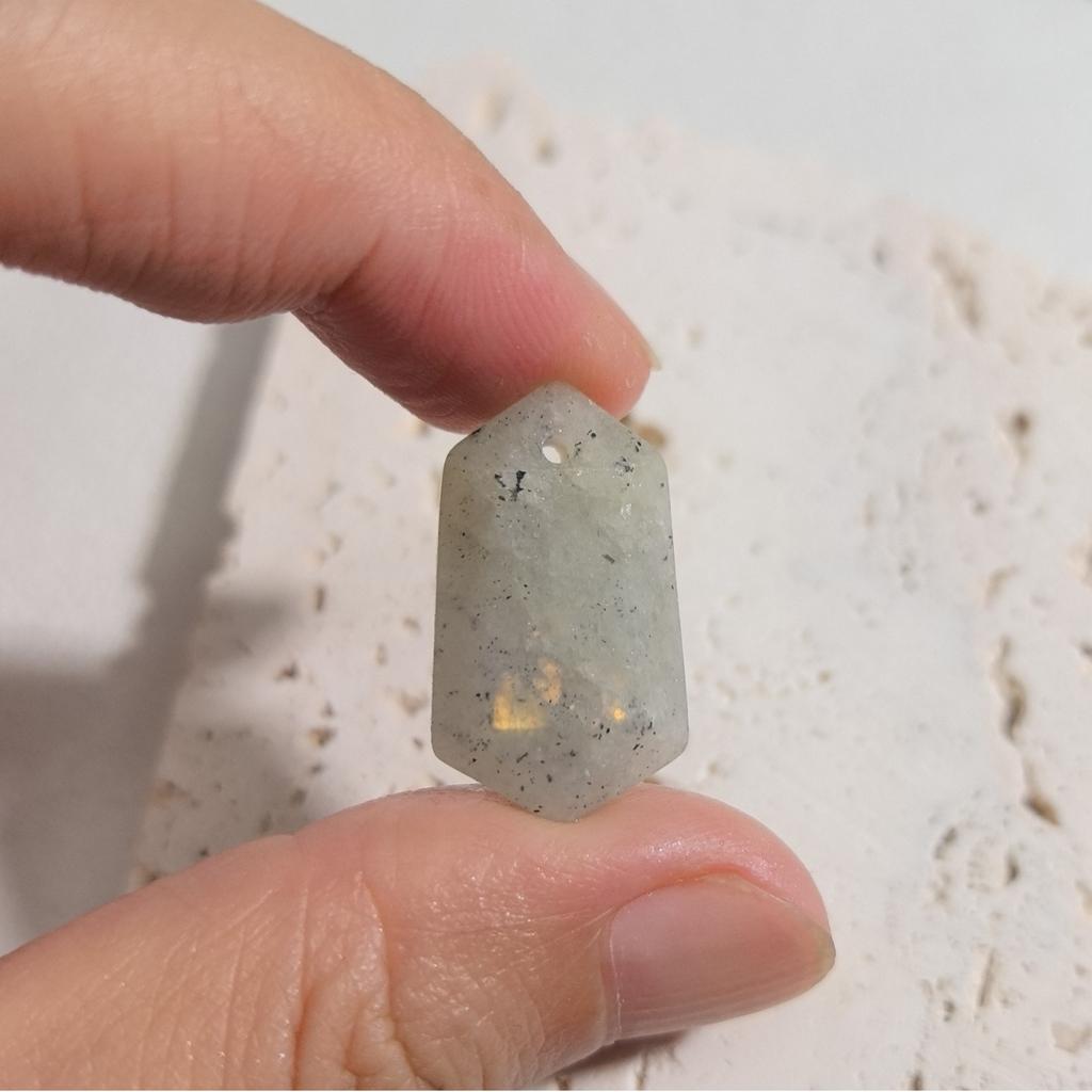 1pc Faceted Hexagon Natural Stone Pendant Rose Quartz Amethyst Tiger Eye Stone Charms for DIY Jewelry Accessories