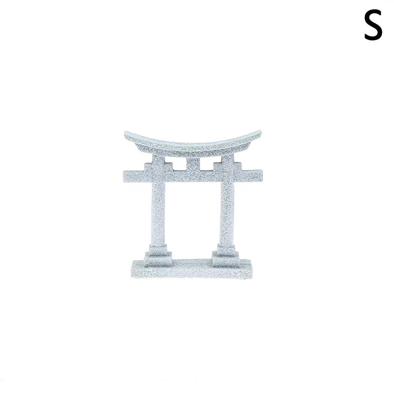 

Torii Gate Aquarium Decor Miniature Ornamenttank Garden Shrine Shinto Landscape Sandstone Micro Decoration Simulation S
