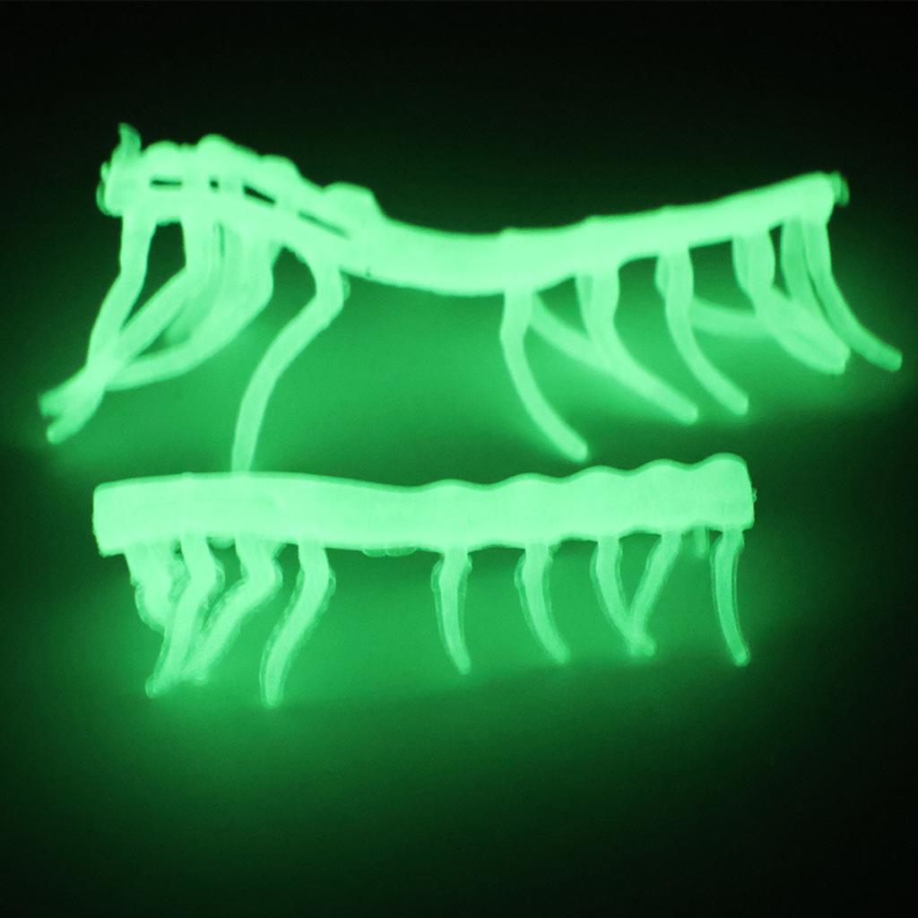 10Pcs Silicone Luminous Shrimp Lures Baits Swimming Floating Sinking Lures Simulation Prawn Shrimp Fishing Lures Baits
