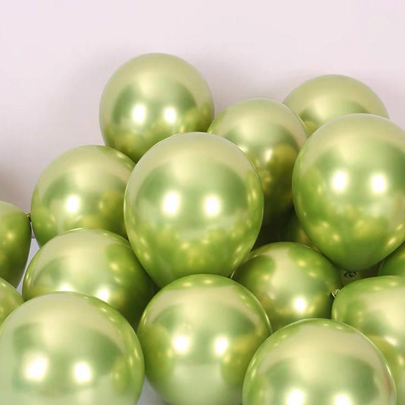 Metallic Latex Balloon Set for Birthdays, Weddings, and Holiday Decor