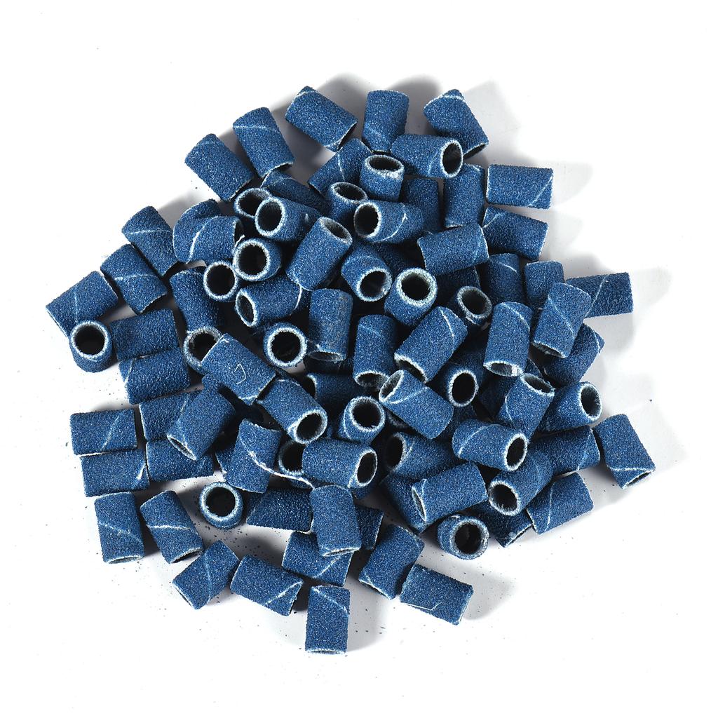 300pcs Sanding Bands with 2 Nail Drill Bits for Manicure Nail Drill Machine 80# 120# 180# Coarse Meduim Fine Grit