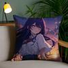 Hot Anime Hoshino Ai Pillow Case Safe Custom Photo Pillow, Anti-Fade Brushed Fleece Cushion, Maternal & Infant Safe.