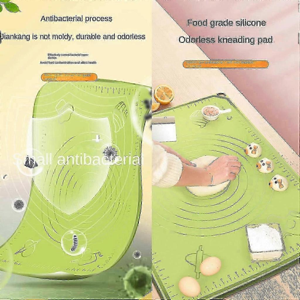 Silicone Mat Dough Bread Baking Mat Kitchen Large with Dough Cutter & Rolling Pin Pack of 3