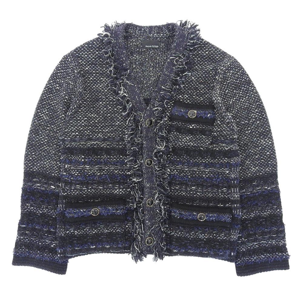 boussole Beautiful tweed jacket for women, navy, size F Jacket F NavyUsed