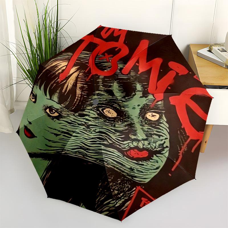 

1pc Tomie: The Horror Manga Series Umbrella with Plastic Handle,Suitable for All Seasons Home Travel Outdoor UmbrellaM1371