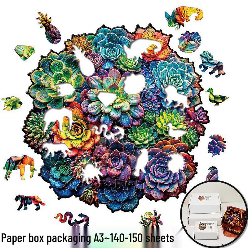 Irregular Animal Dog Penguin Wooden Puzzle in Stock