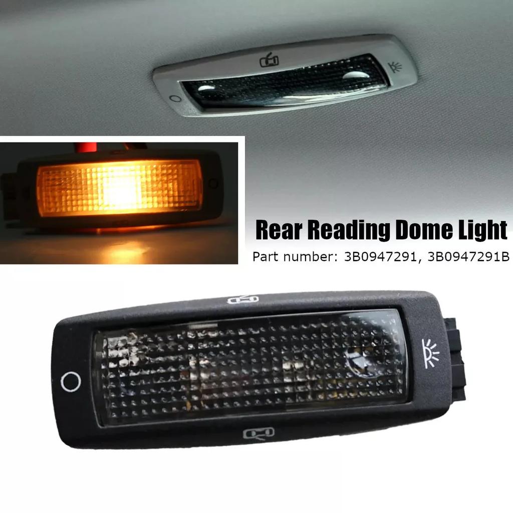 Car Rear Reading Light Dome Lamp For Volkswagen For Golf 3B0947291B For Passat For Tiguan Black Gray Ceiling Light