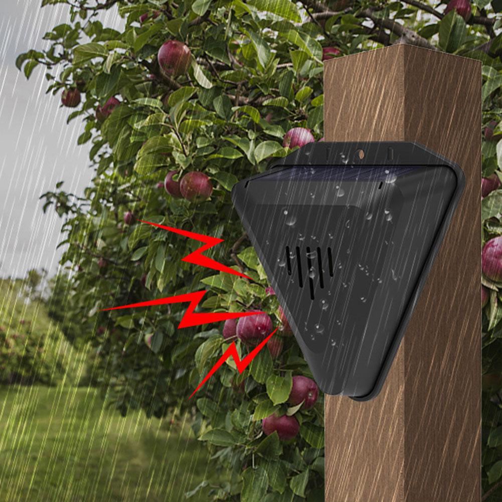Solar Bird Repeller Waterproof Solar Animal Repellent Animal Repeller Outdoor Crop Orchard Protection Animal Deterrents