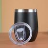 Portable Double-Layer 304 Stainless Steel Insulated Egg-Shaped Wine Glass – Stylish Red Outdoor Water Cup