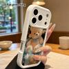 Phone case: 2D flat, compatible with iPhone 18 17 16 15 14 13 Pro protective cases, crown bear, perfect Christmas and Halloween holiday gift