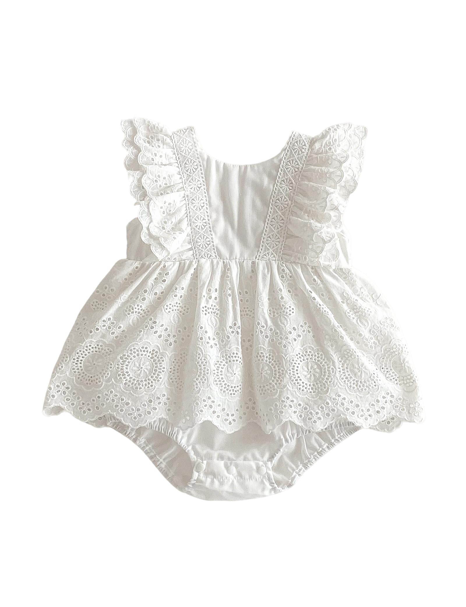 

HAYAHARU Baby Summer Short Sleeve Coverall Newborn Basic Baby Shower Gift Girl s One-Piece Bodysuit, 100% Cotton, Outfit, Pajamas, белый