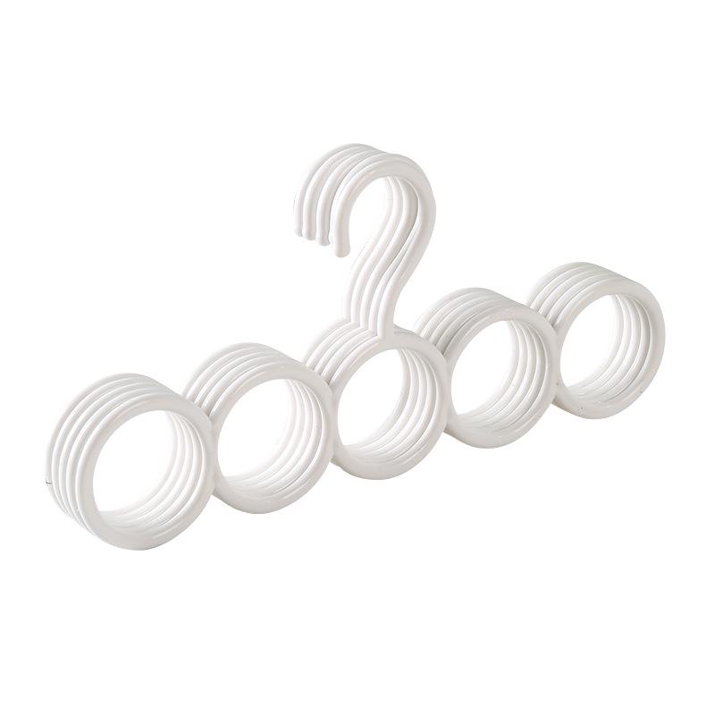 2pcs Multi Functional Circular Hanger, Scarf, Scarf, Tie, Belt Storage Hanger, Home Wardrobe Hook Hanger.
