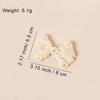 DIY Summer Sweet Solid Color Women's Hair Clips Pairs Daisy Bow Baby Hair Accessories Made Fresh Cotton Fabric Comfortable