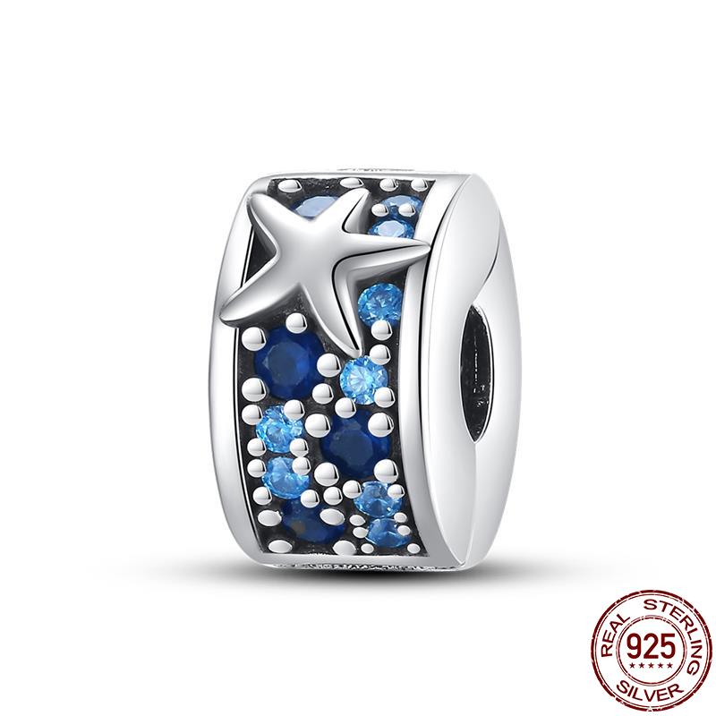100% Copper Travel Charms Bead Fit 3Mm Original Bracelets Star Fish Round Charms Jewelry Making