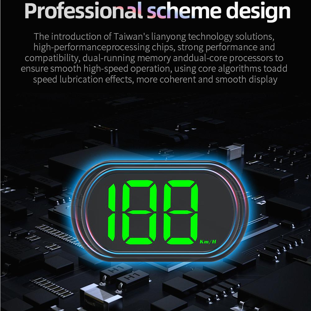 GPS KMH MPH HUD Digital Speedometer Head Up Display Digital Speed Meter Gauge for Car Golf Cart Bus Boat