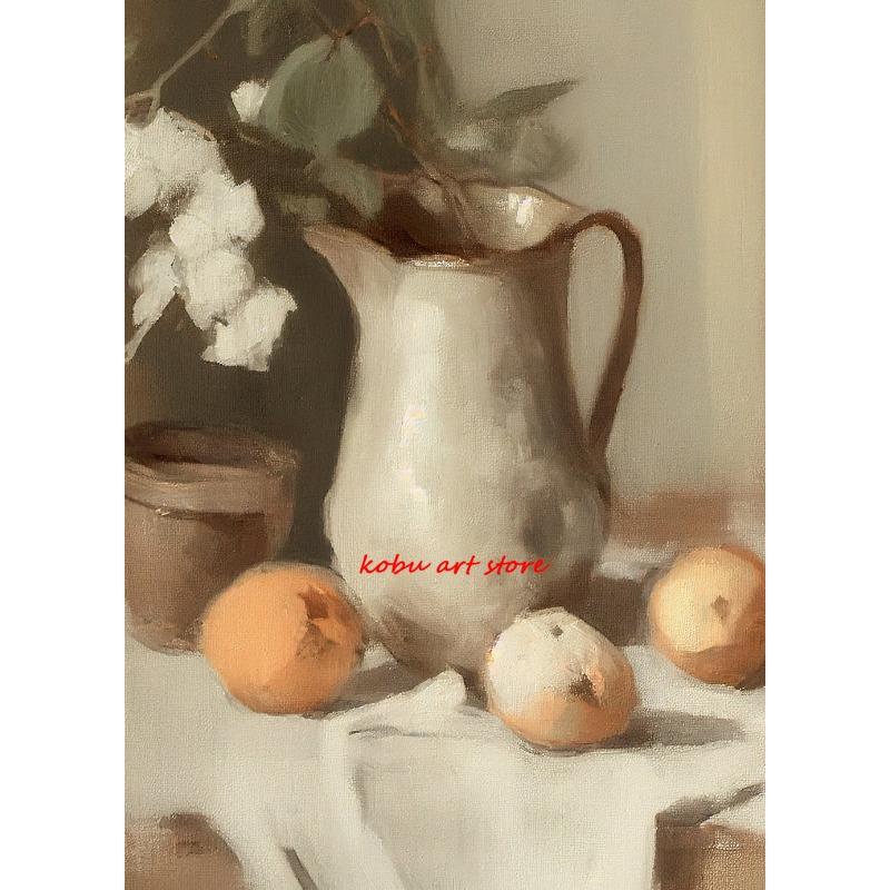 Vintage Flower Pots Jugs Apple Still Life Poster Farmhouse Print Canvas Painting Retro Wall Art Picture Kitchen Room Home Decor