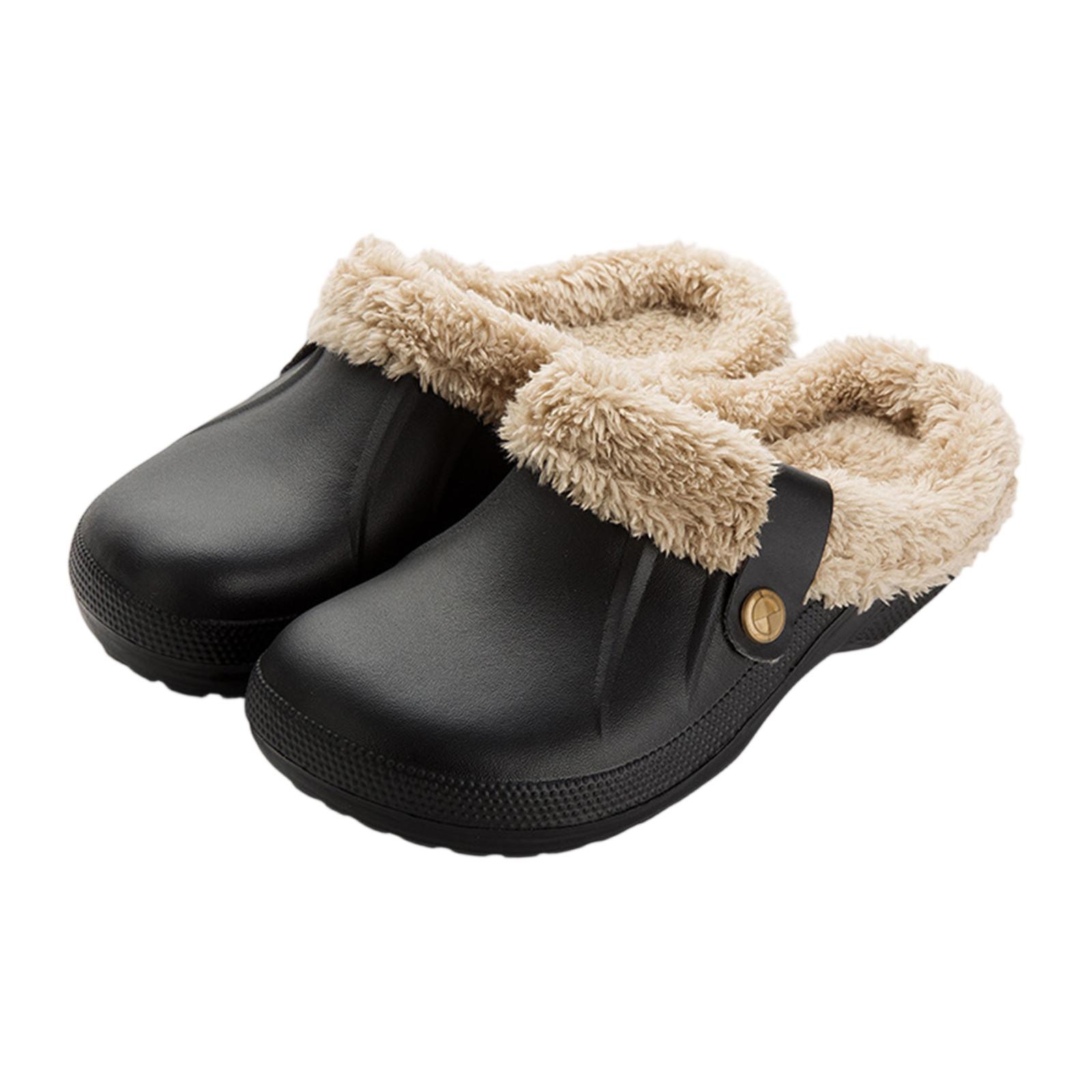 

Мужские тапочки Зимние С нескользящей жесткой подошвой и теплым флисом из шерсти Комфорт для дома 47