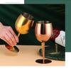 New Stainless Steel Wine Cup Cocktail Creative Metal Wine Bar Restaurant Champagne Red Wine Glass Bar Accessories
