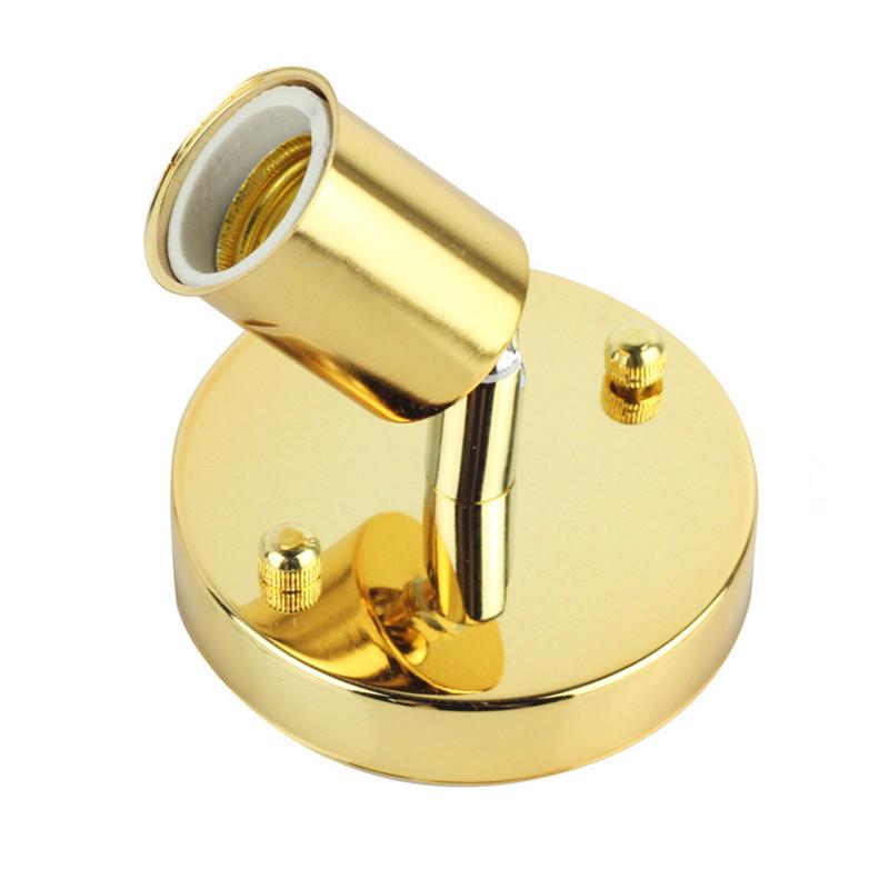 E27 Light Socket Antique Metal Lamp 1pcs Black White Silver Bronze Lamp Base Socket Holder for E27 Edison Incandescent Lamp