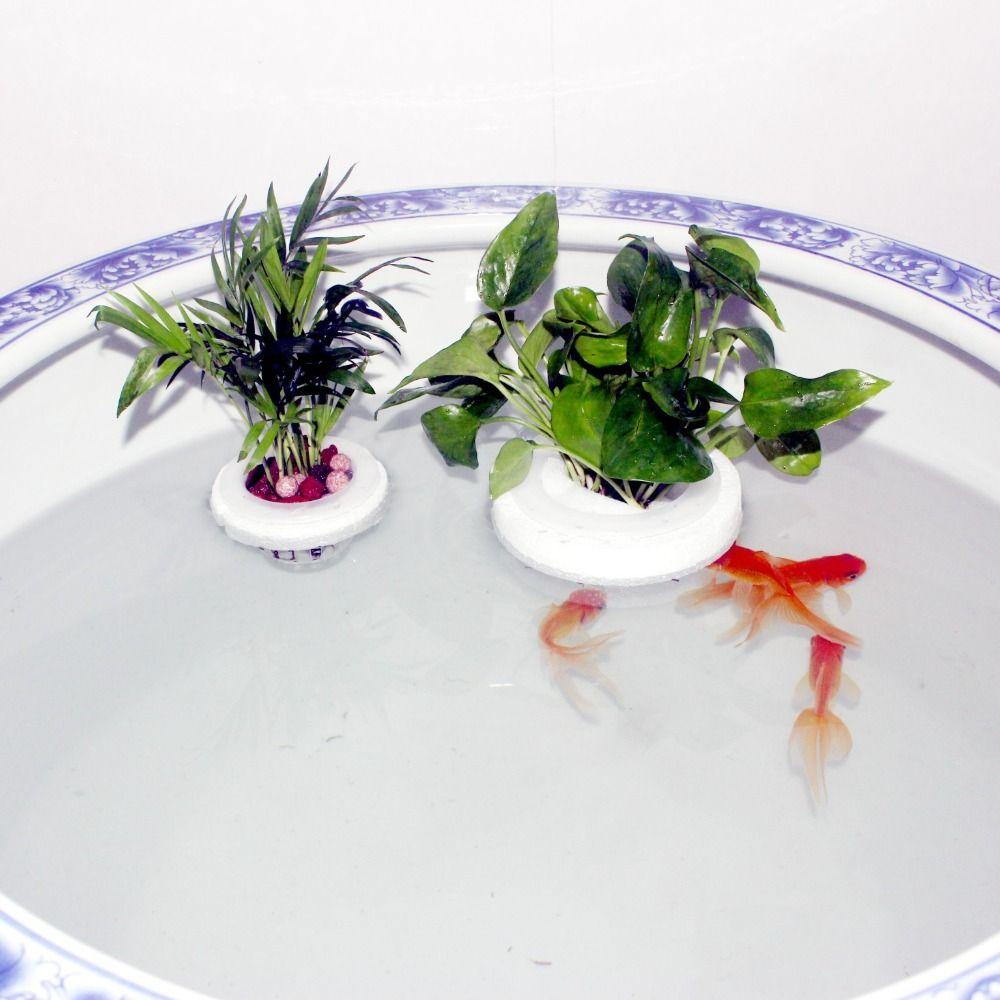Plastic Hydroponic Planting Basket Floating Water Culture Planter Aquatic Plant Holder Aquarium