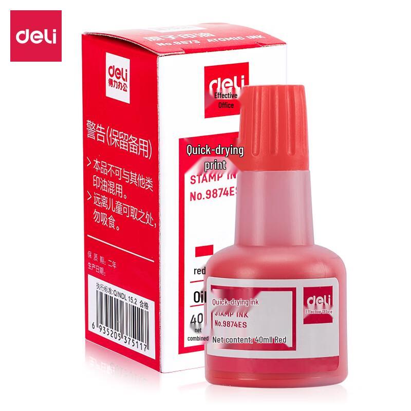 Deli 9874ES Quick-Drying Stamp Ink