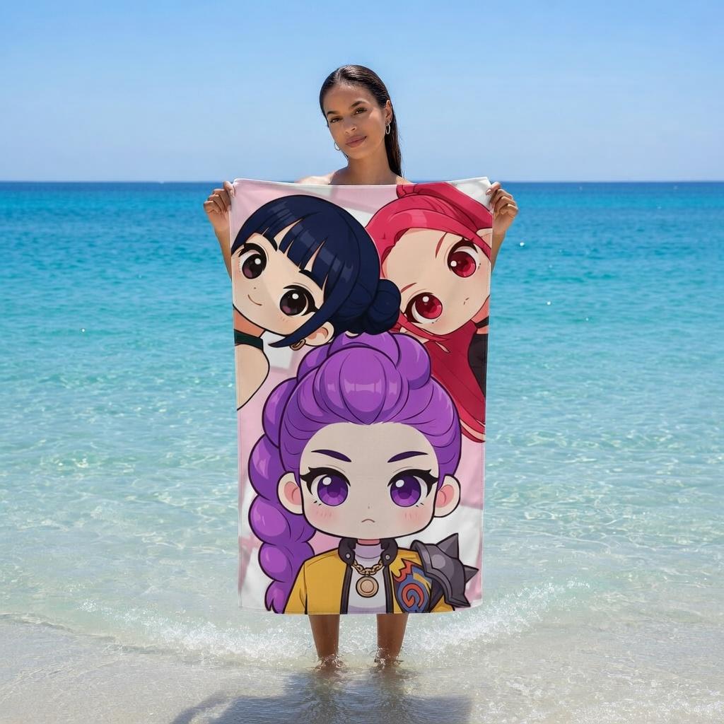 

KPOP Girl Group Fans Beach Towel, Soft Quick Dry Absorbent Microfiber for Swimming Pool Beach Decor Travel Gift W40*H60(CM)