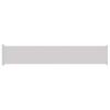 Vidaxl Retractable Side Awning for Terrace, 117 X 600 Cm, Grey
